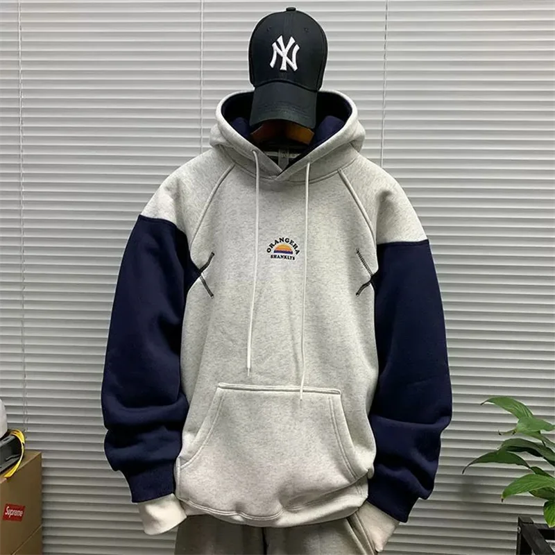 

Korean Style plus Size Hoodie 300 Pounds Fat MM Loose Casual Hide Meat Slimming Autumn Winter Polyester Cotton Blend Long Sle...