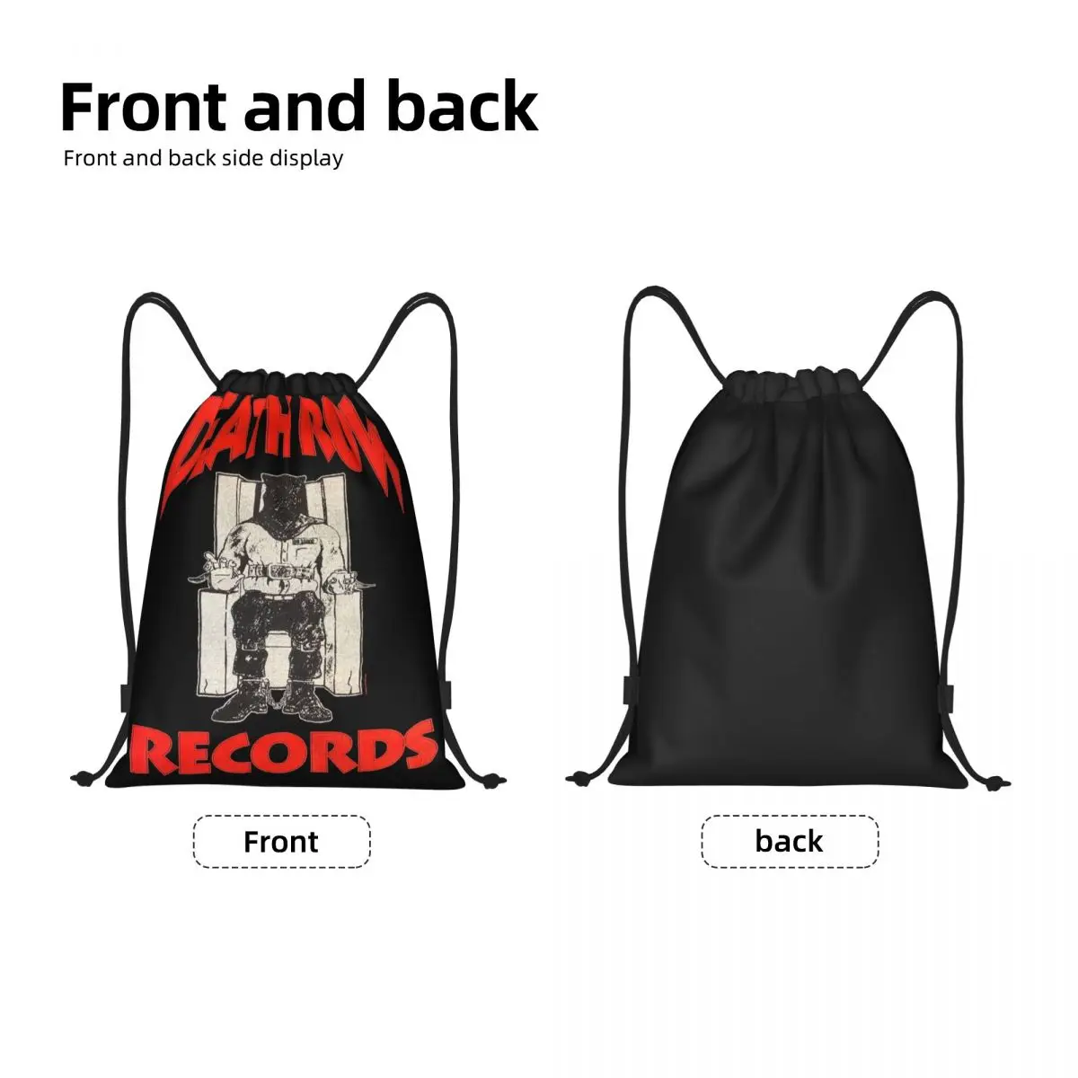 Death Row Records celebra borse con coulisse portatili multifunzione borsa sportiva borsa per libri per viaggiare