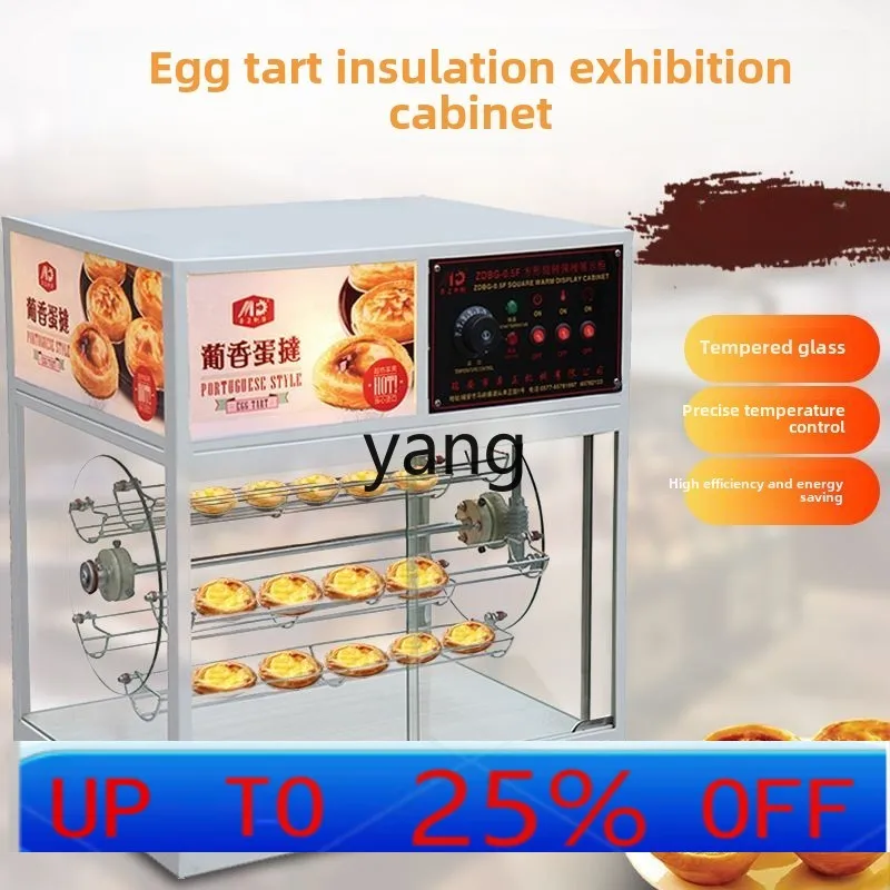 CX commercial square rotating glass food insulation rotating display cabinet