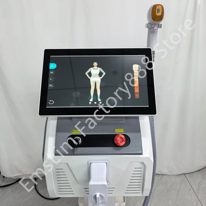 Semiconductor Laser Hair Removal Device808/755/1064nm 3-Wavelength Permanent Painless Strong Pulsed Light for the Face and Body