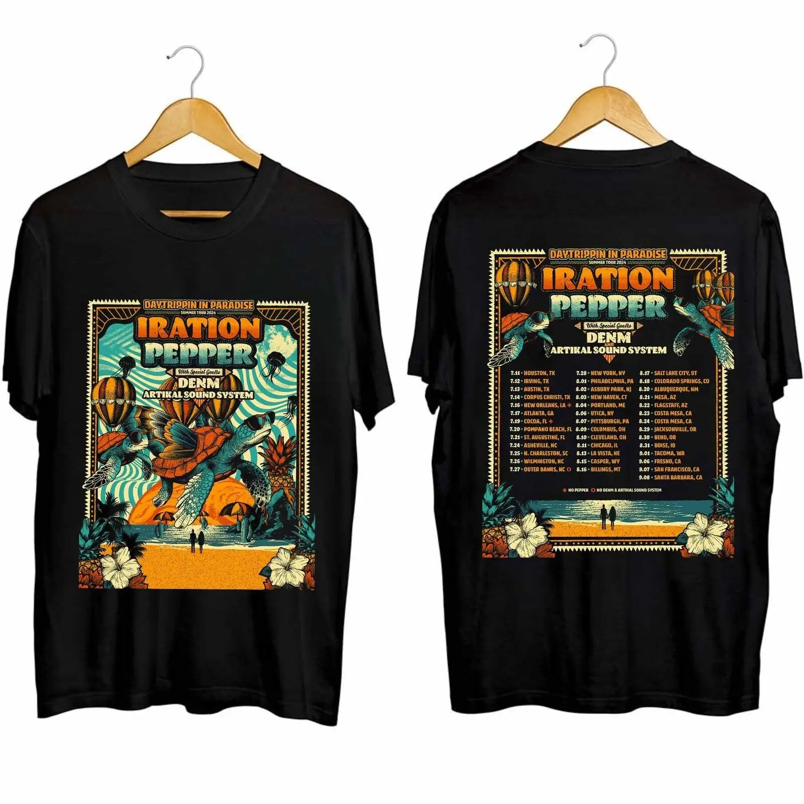 

Iration - Daytrippin in Paradise Лето 2024 рубашка Iration Band Fan Shirt Irat