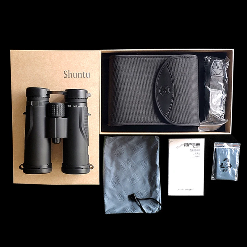 Shuntu ED 12x50 Binoculars Powerful IPX7 Waterproof Super-Multi Coated Bak4 Prism Optics Telescope Long Range For Hunting Travel