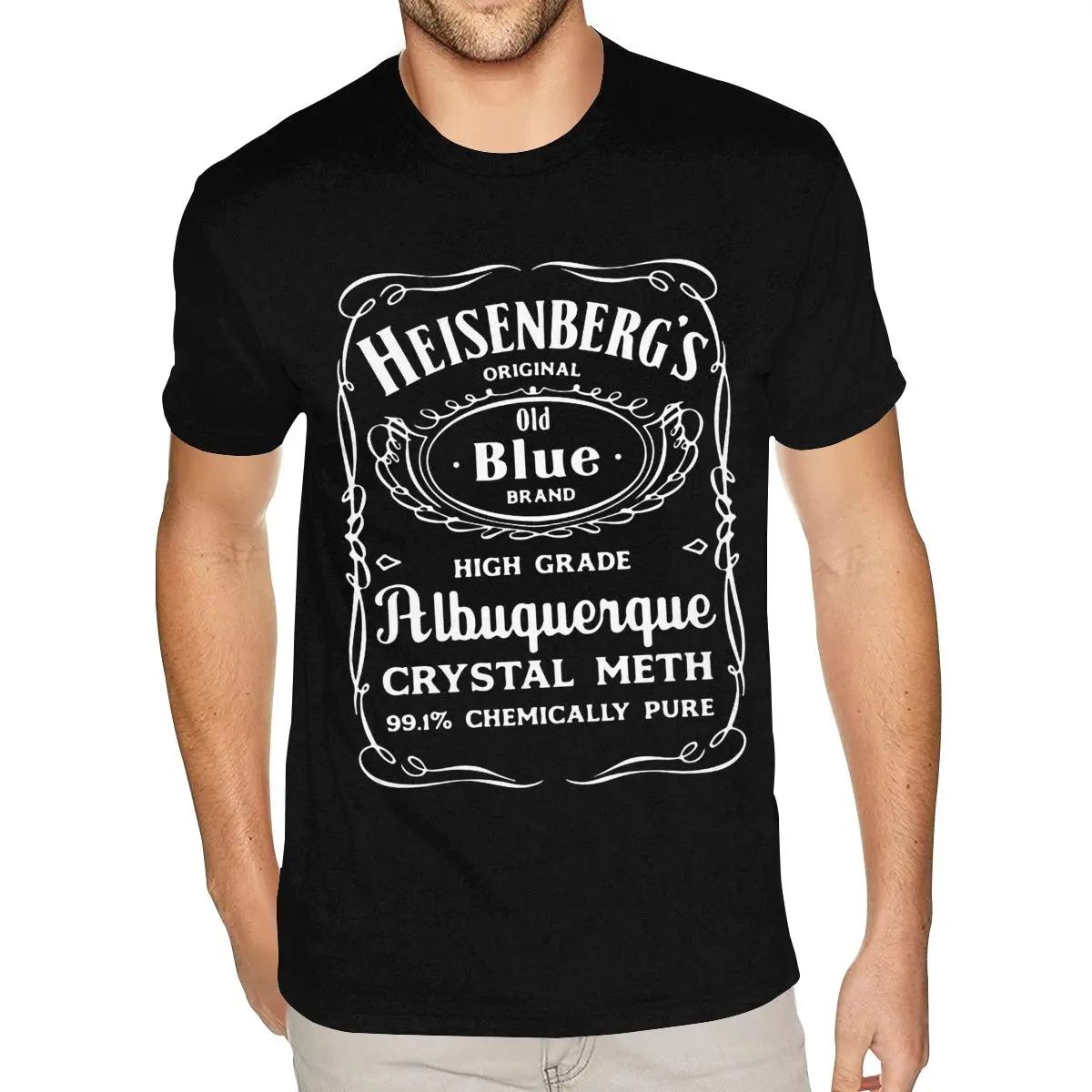 

Heisenberg Breaking Bad Cotton Мужская хлопковая футболка больших размеров со слоганом