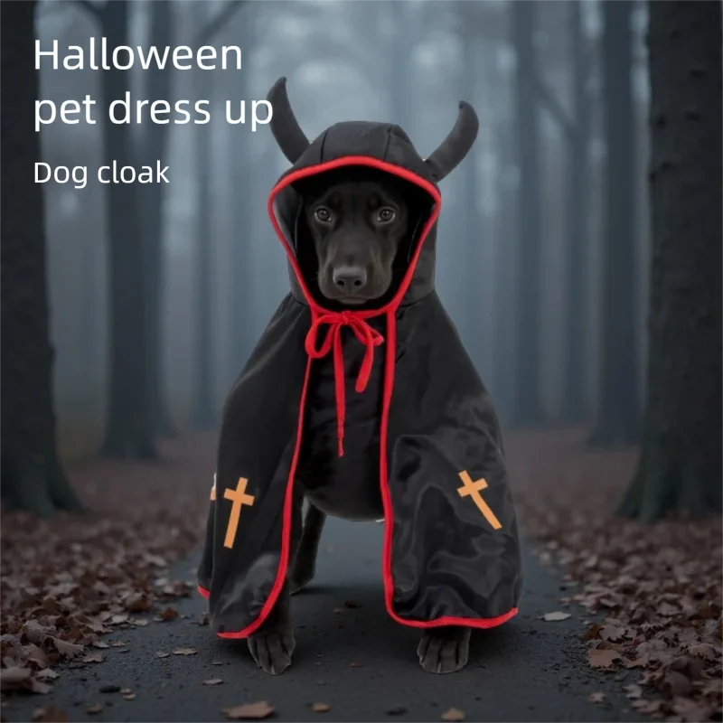 Милые костюмы для домашних животных на Хэллоуин, плащ вампира для косплея для маленькой собаки, кошки, котенка, щенка, платье, кавайная одежда для домашних животных, подарочные аксессуары для кошек
