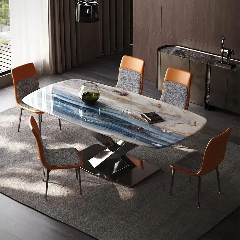Mesas De Comedor De diseño Xenomorph, mesas De Comedor modernas De lujo impermeables para boda, juegos De Comedor para salón, muebles De salón