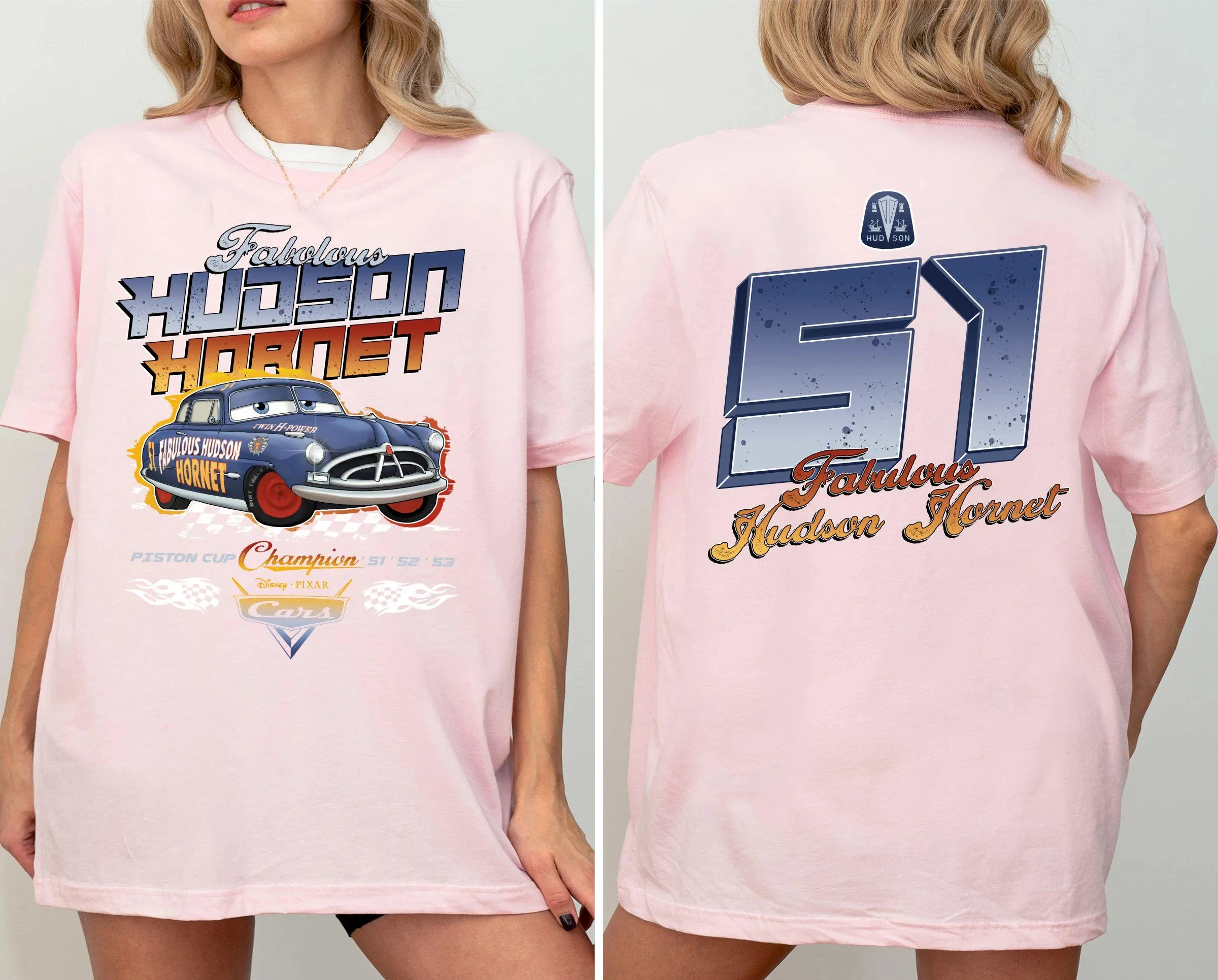 Disney carro filme camiseta moda disney feminino algodão camiseta casual unisex verão rua wear oversized mangas curtas respirável