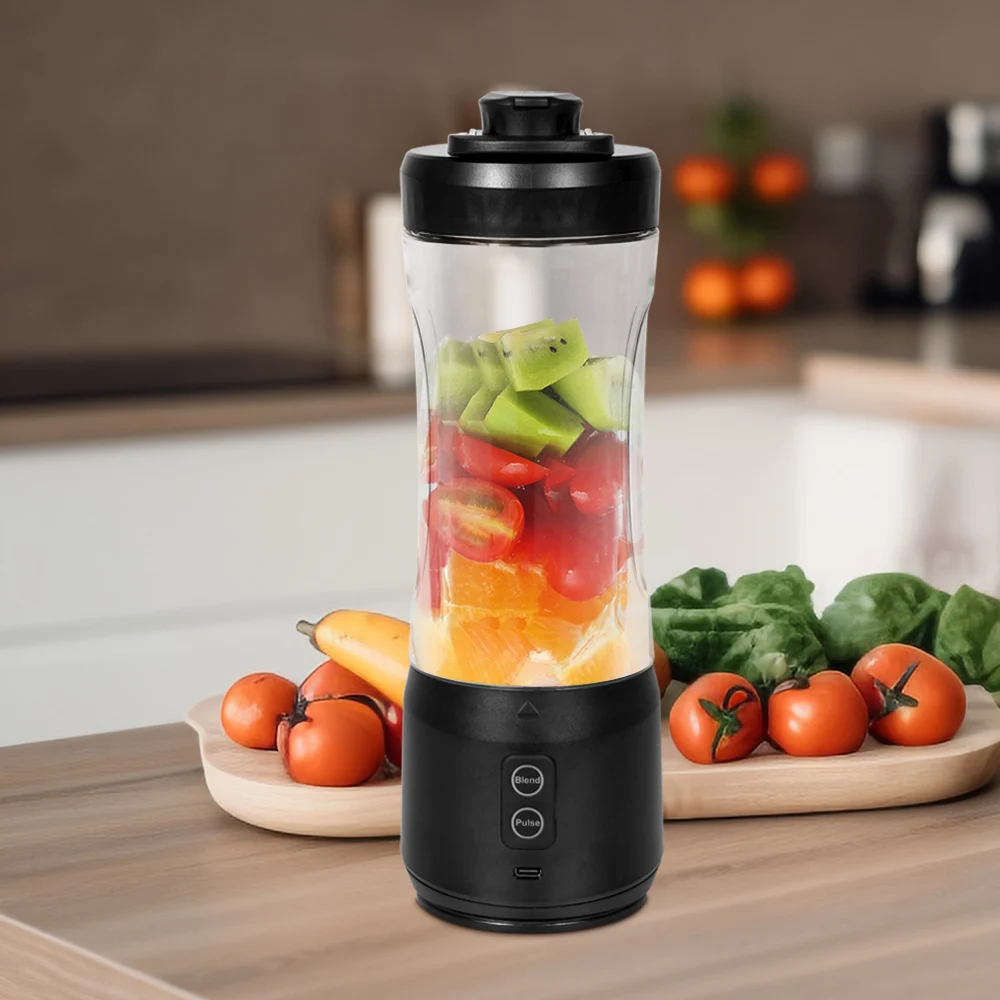 Your All-in-One Mini Blender 600ml USB-C Portable Juicer For Smoothies Perfect For Travel Gym Or Desk