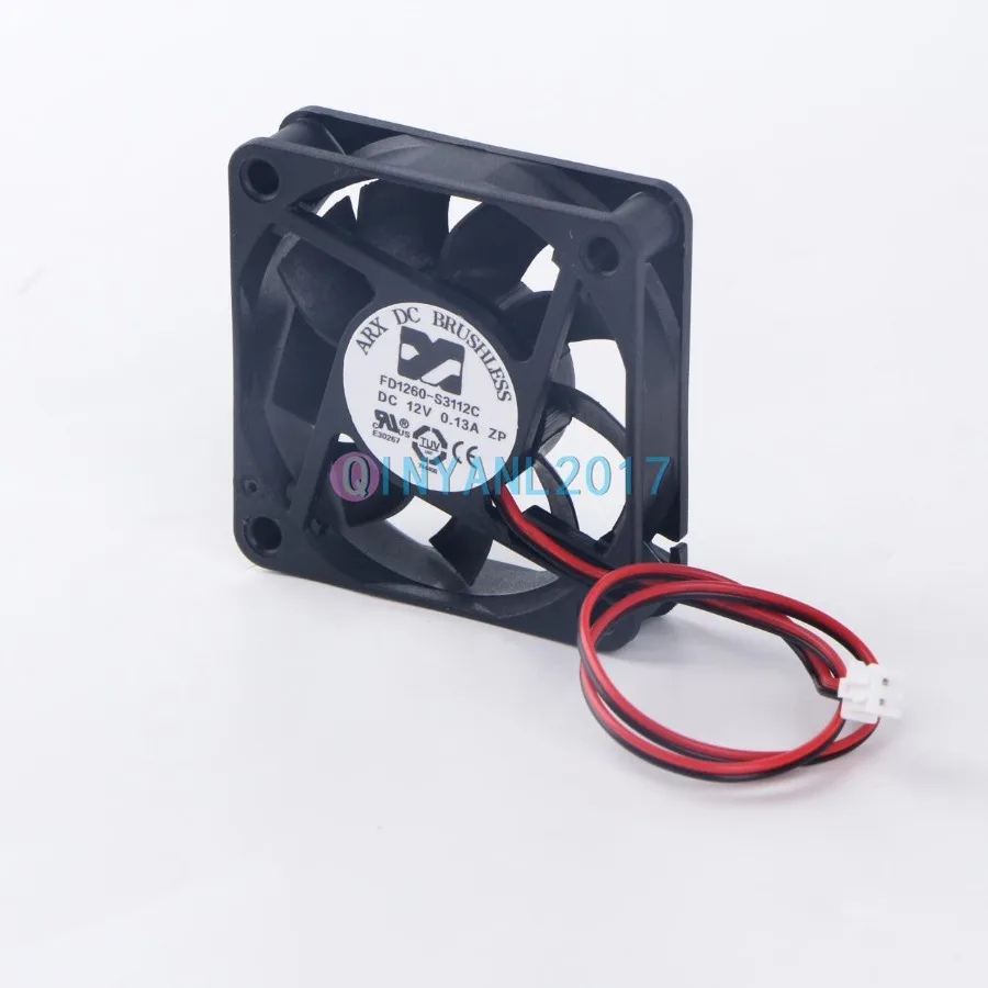 AA for 1 Piece New ARX Fan FD1260-S3112C DC12V 0.13A 2 Pin Cooling Fan -