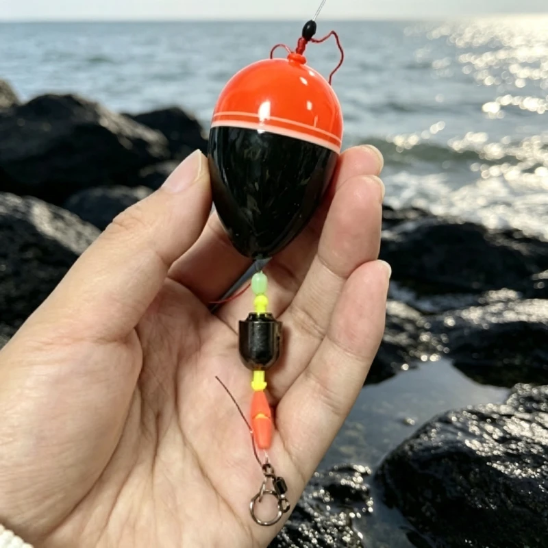 Ein SET Apo Angelposen-Set, Meeresbojen-Kit, Weitwurf-Felsenposen-Rigs, Professionelles Angelzubehör für Offshore-Angeln