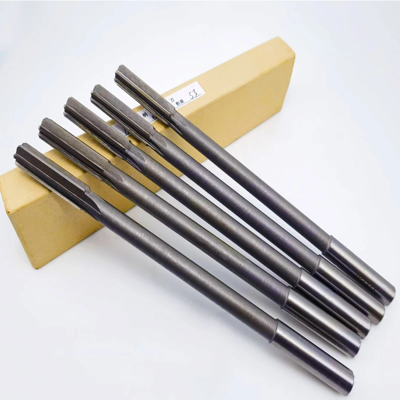 1Pc Lengthen Reamer HSS H7 Straight Shank Machine Chucking Reamer 3-20mm x 100mm-300mm for Metal Steel Aluminum Hole Drill