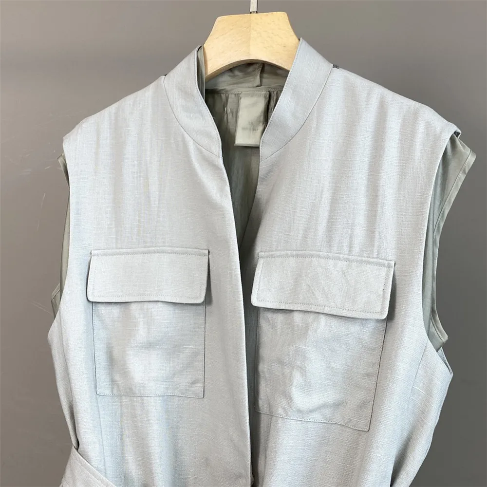 

2025 New Style Women's Casual And Versatile Linen Sleeveless Vest for Spring And Summer