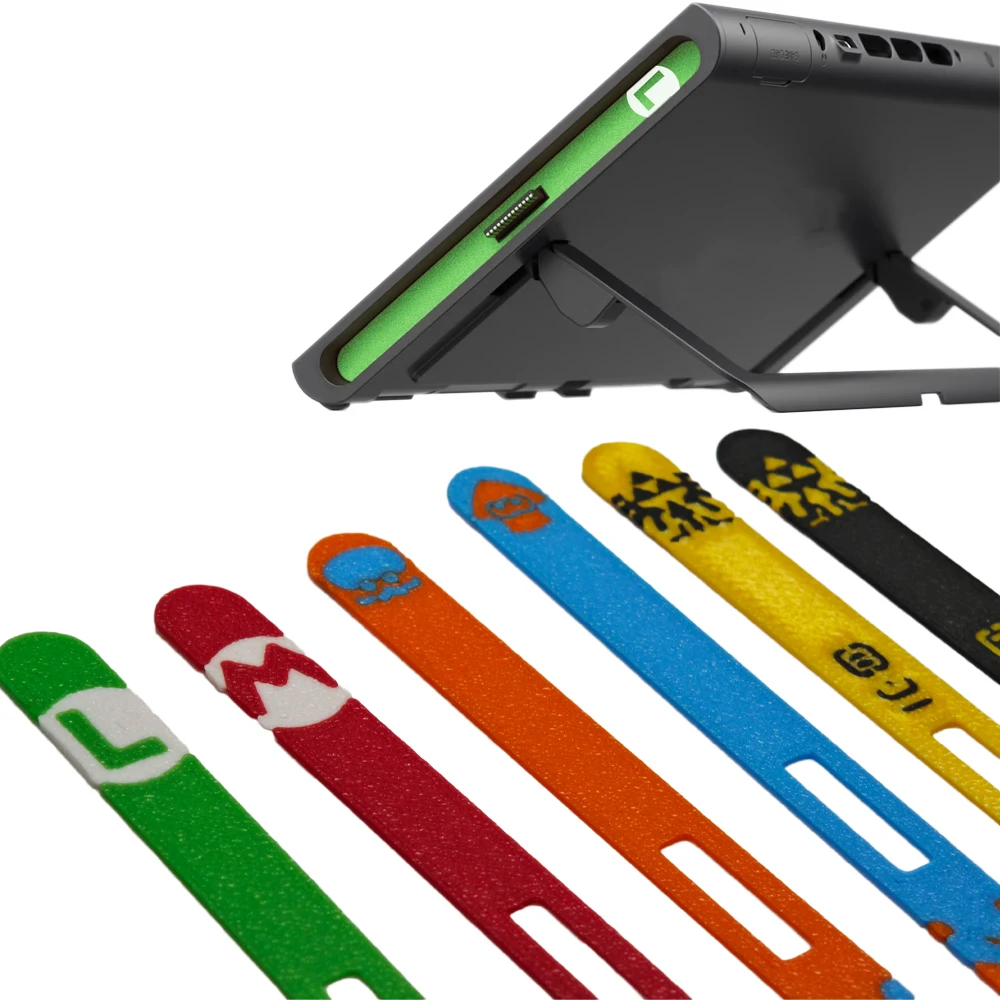 

Ultra-Thin 3D-Printed Construction for Switch2 Color card for Switch 2 console magnetic port embedded board Decorative strip