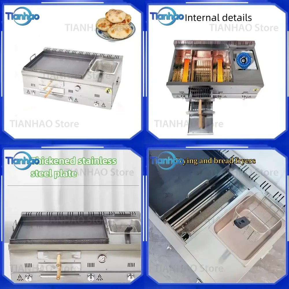 Industrial Kitchenware Gas Fryers and Pickup Bread Pancake Makers for Sale