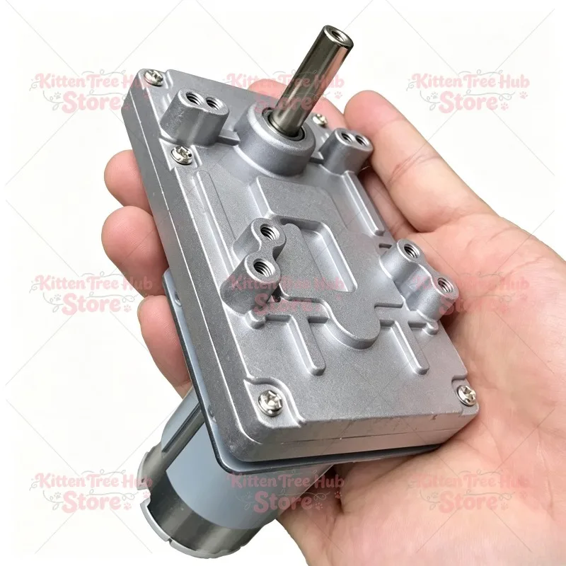 12V 24V DC Worm Gear Motor, High Torque Self-locking  Gear Motor