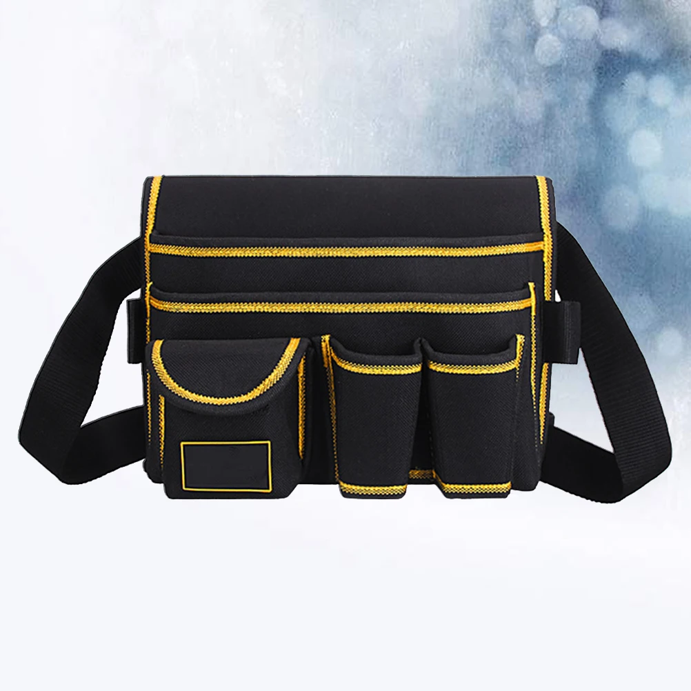 

1Pcs Five Metal Tool Organizer Waist Bag Oxford Cloth Multi Pockets Tool Belt Gardening Barber Utility Tools Bag