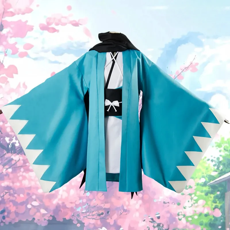 كوس مصير/الطلب الكبير أوكيتا سوجي كوس مصير/الذهاب ساكورا صابر تأثيري كيمونو الأزرق تأثيري حلي 2025