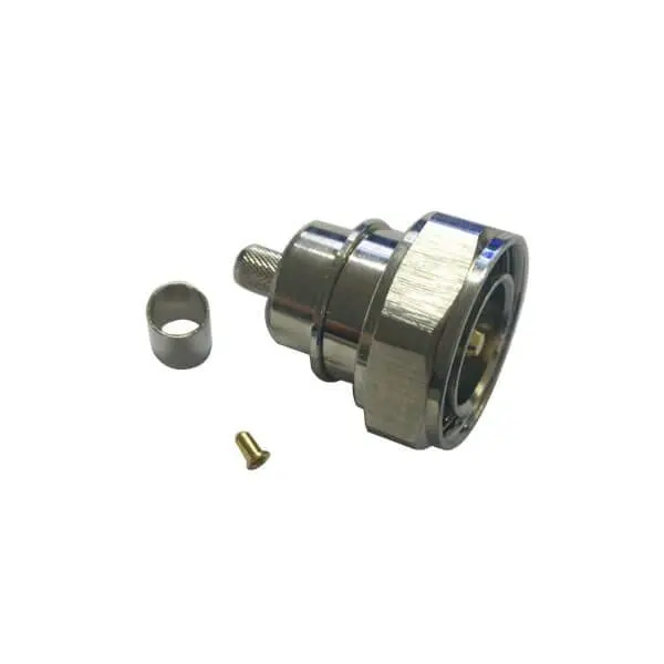 7/16 DIN Male Connector Straight Plug Crimp Type N Male Jack for RG213 LDF4 Cable