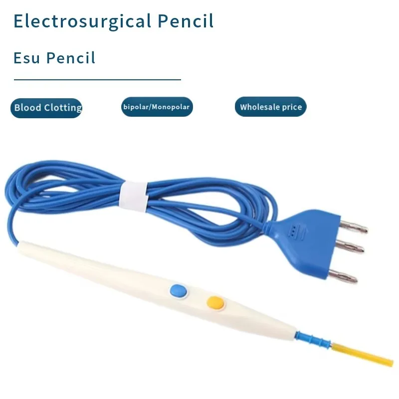 

Single Use Electrosurgical Pencil Hand Control With 2 Button ESU Pencil Diathermy Electro Surgical Equipment