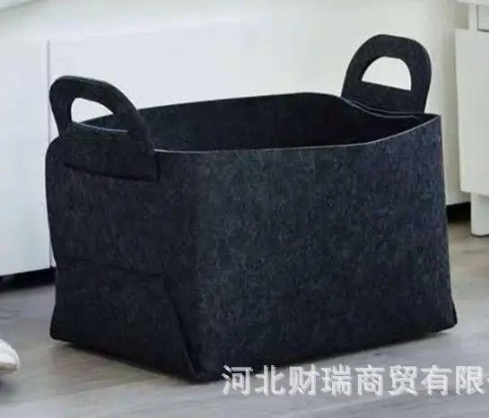 

Felt Storage Bag Camping Handbag Kitchen Outdoor Dirty Laundry Travel Cookware Black Picnic