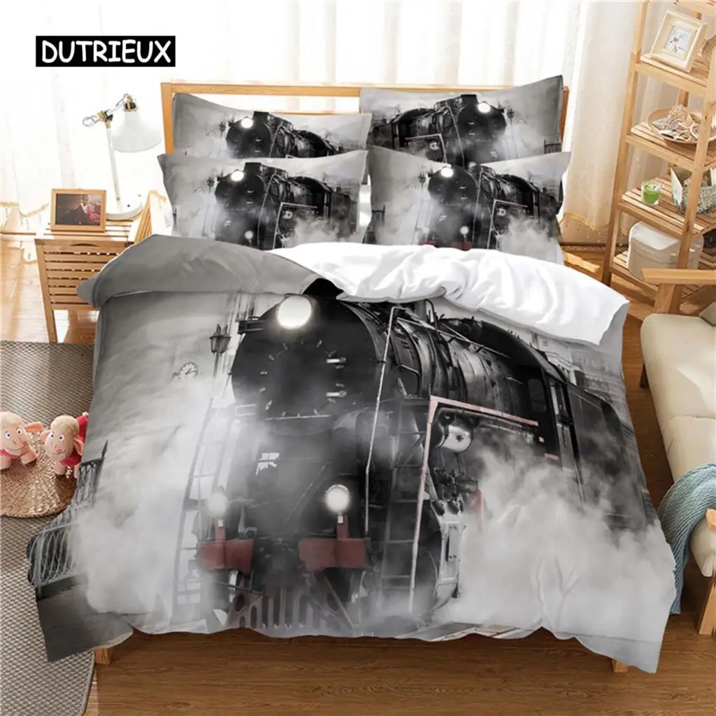 

Train Bedding Set Duvet Cover Set 3d Bedding Digital Printing Bed Linen Queen Size Bedding Set Fashion Design