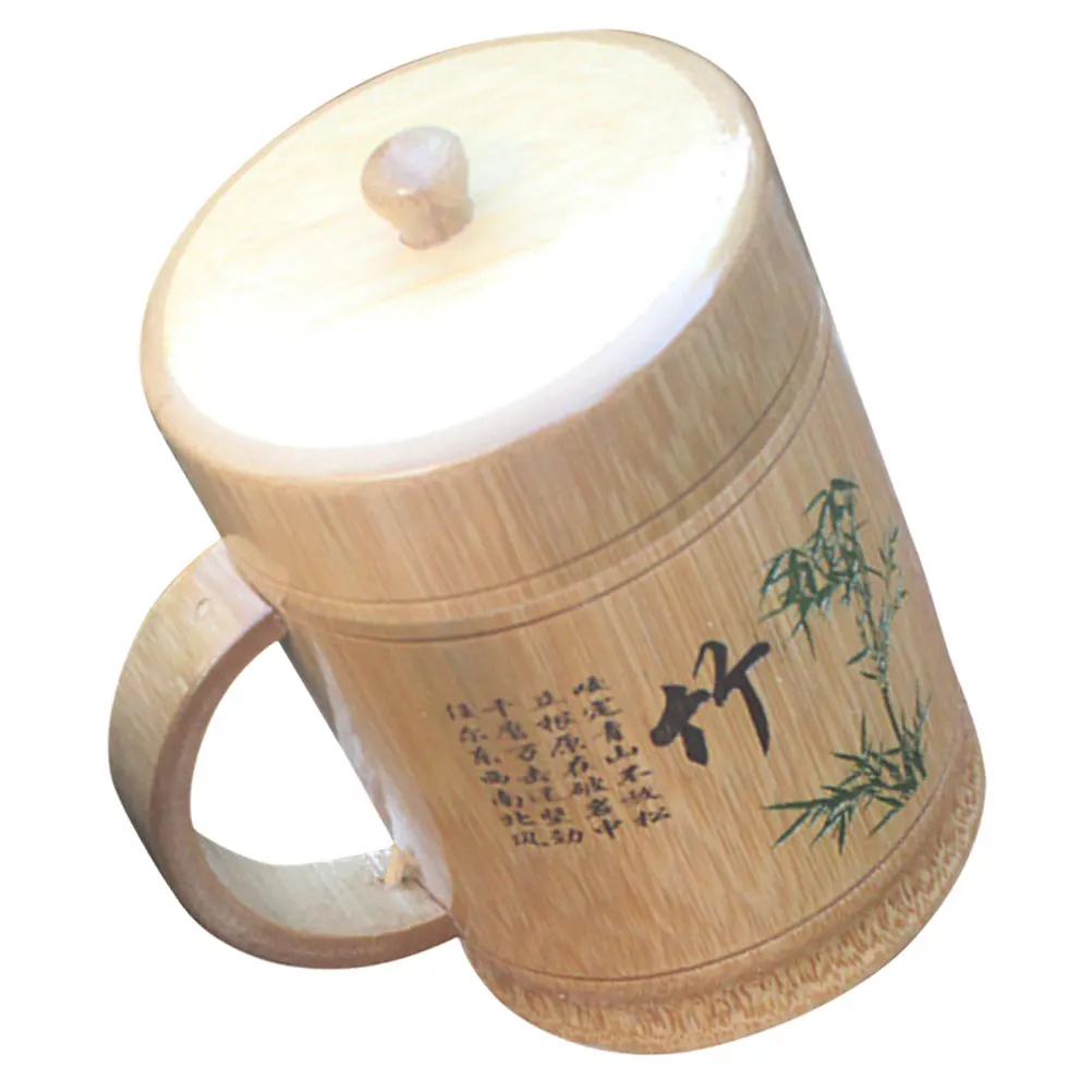 

Bamboo Water Chinese Style 300ml Tea Drinking Vintage Tea Cup Cups Vintage Teaware Kitchen Household Bamboo Mug