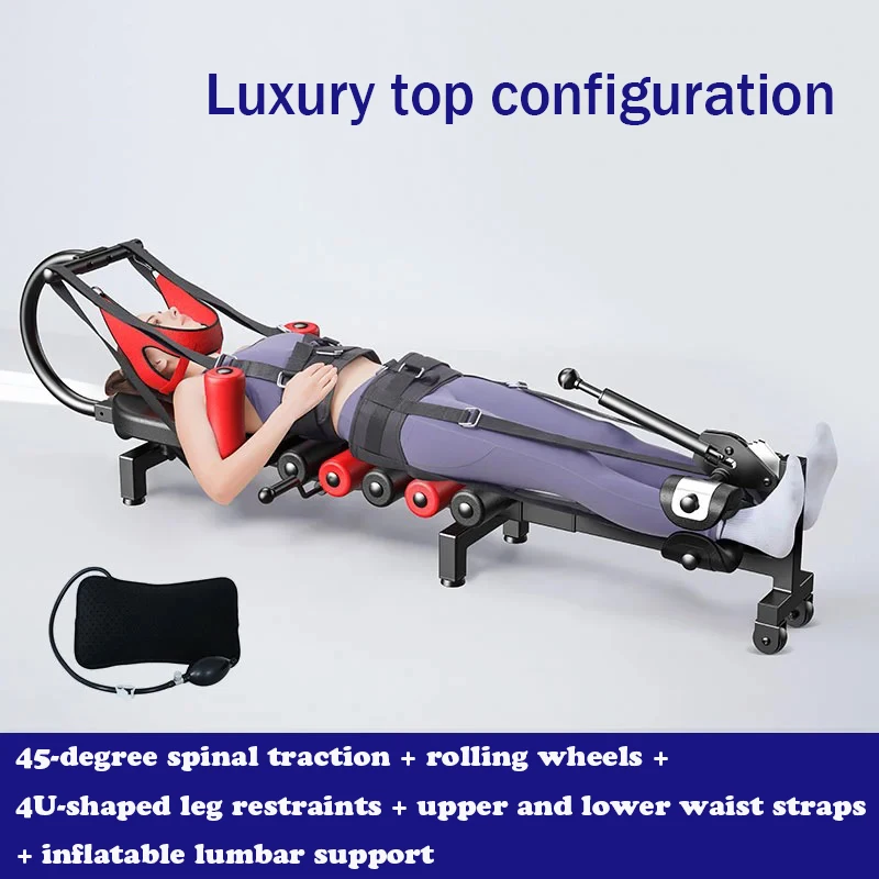 Cervical And Lumbar Spine Stretcher, Spinal Traction Device, Home Height Increasing Fitness Inverted Machine, Soothing Bed