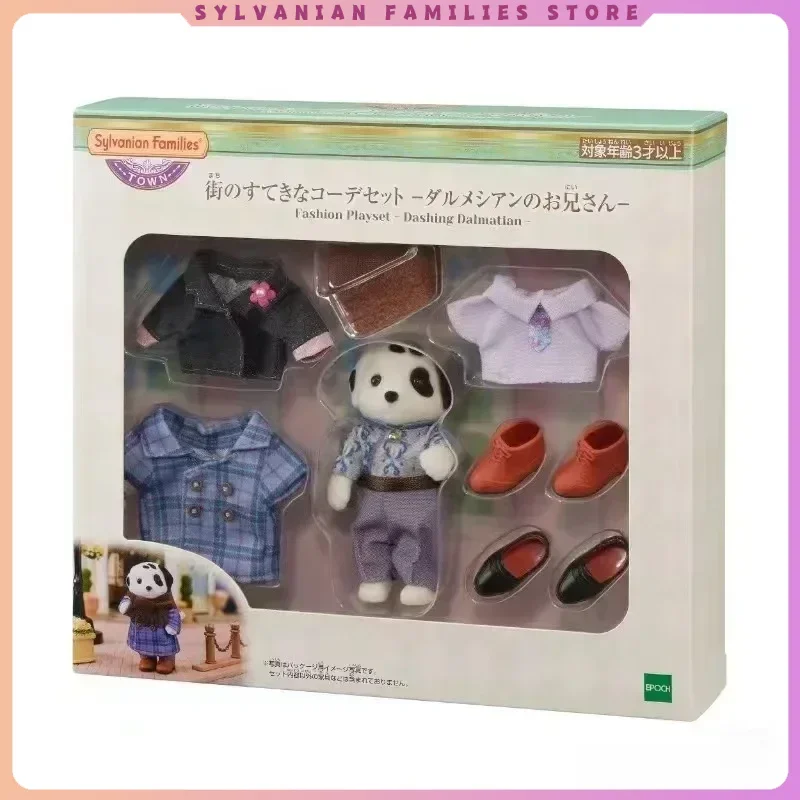 Auf Lager Heiße Original Sylvanian FamiliesWeihnachten Hund Kaninchen Hochzeit Kaninchen Hochzeit Gefleckter Hund Elefant Geburtstagsgeschenke