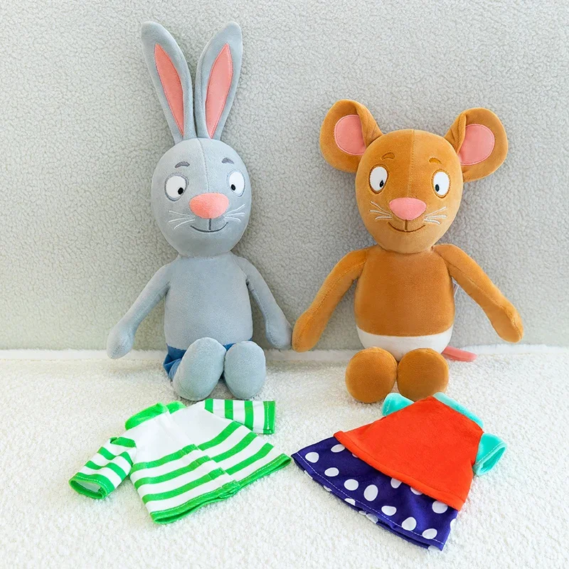 

Large Size 60cm New Pip and Posy Plush Toys Cartoon Plushies Rabbit Mouse Pig Frog Figure Kids Educational Stuffed Animals Dolls