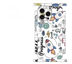 Colorful Decal Skin for iPhone17 16 15 13 12 14 Pro Max Back Film Cover Wrap Rear Screen Protector Anti-scratch Durable Sticker