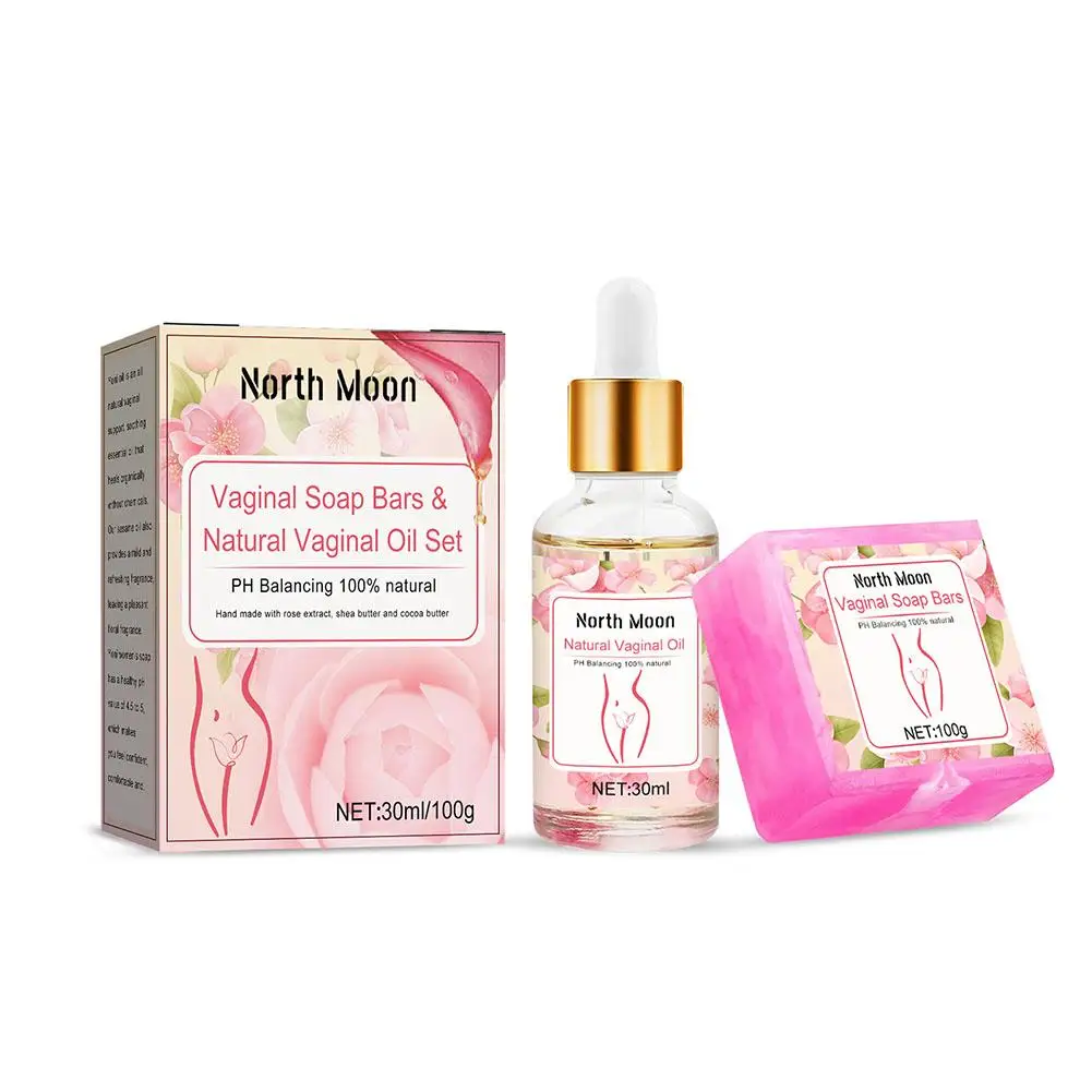 Soap Bars & Natural Yoni Oil Set, Natural Yoni Oil Vaginal Wash For Women , Feminine Wash Vaginial Deodorants Ph Balance El Q6x7