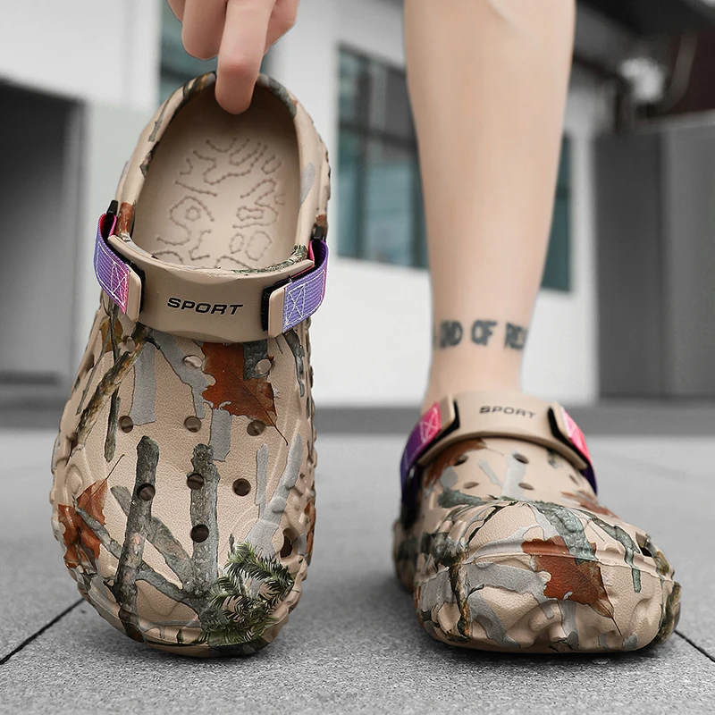 Men's Casual Beach Sandals With Comfortable Low Heels Lightweight_voghion.com