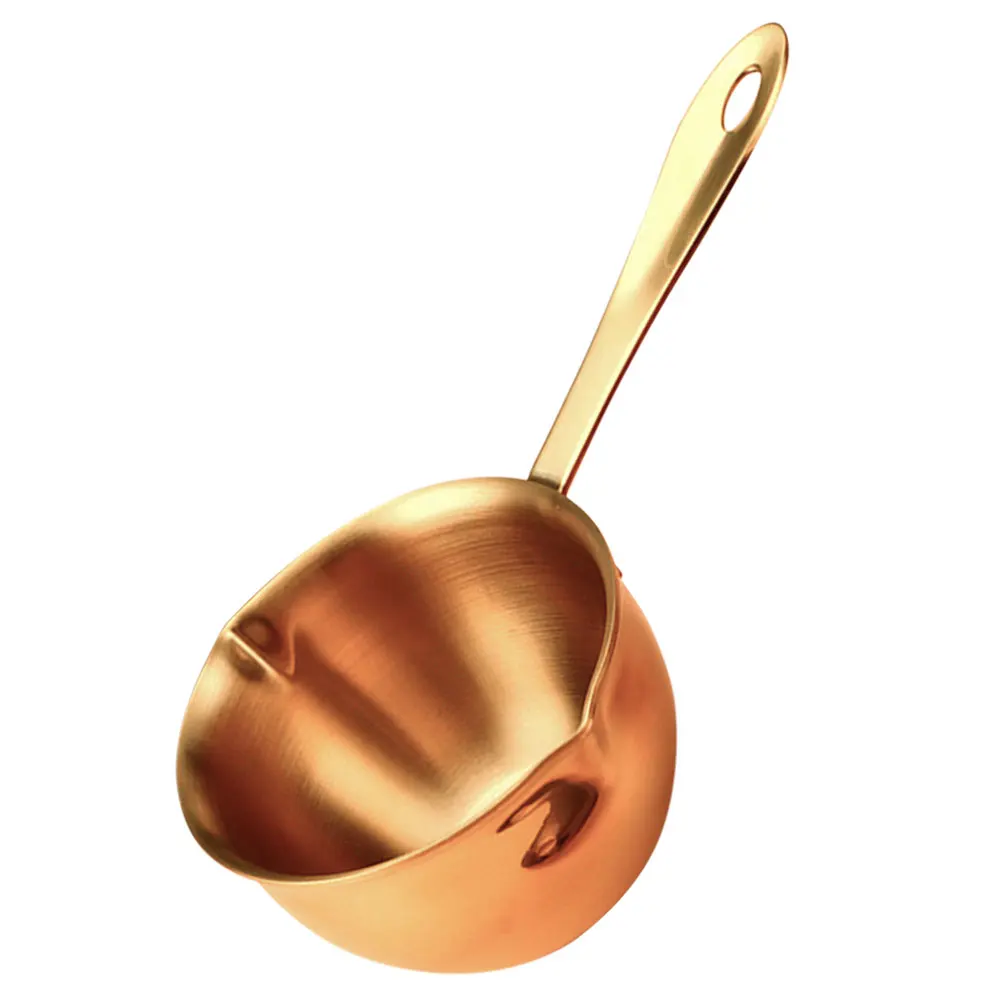 

Mini Sauce Pot Stainless Steel Small Pan 304 Metal Pour Oil Lightweight Portable Easy Clean Multi Functional Kitchen Barware