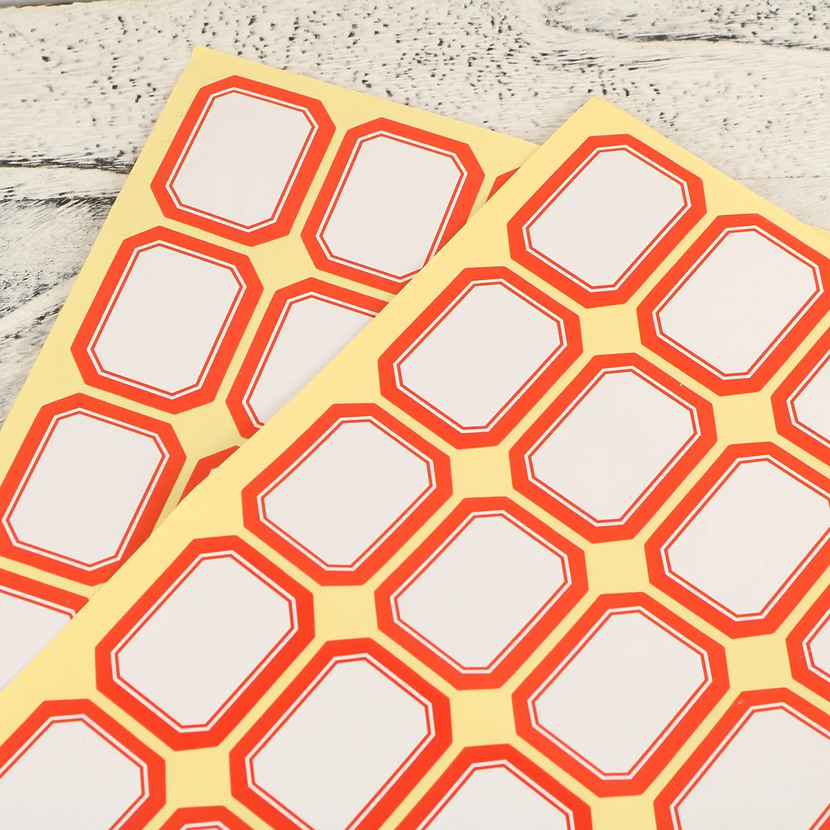 10 Sheets Name Coated Paper Adhesive Labels For Organization Classification Handwriting Stickers Office School Party Folder