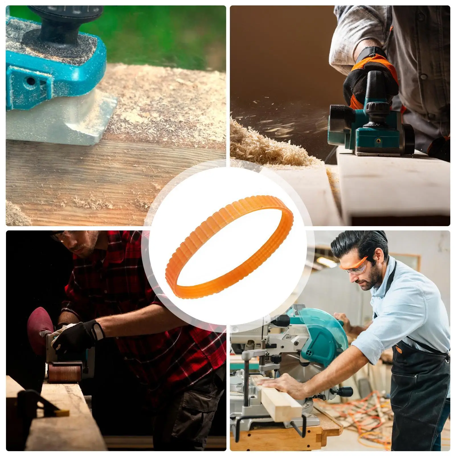 Woodworking Planer Belt Portable Carpenter Electric Planer Belts Wood working Band Saw Transmission Belt Tools