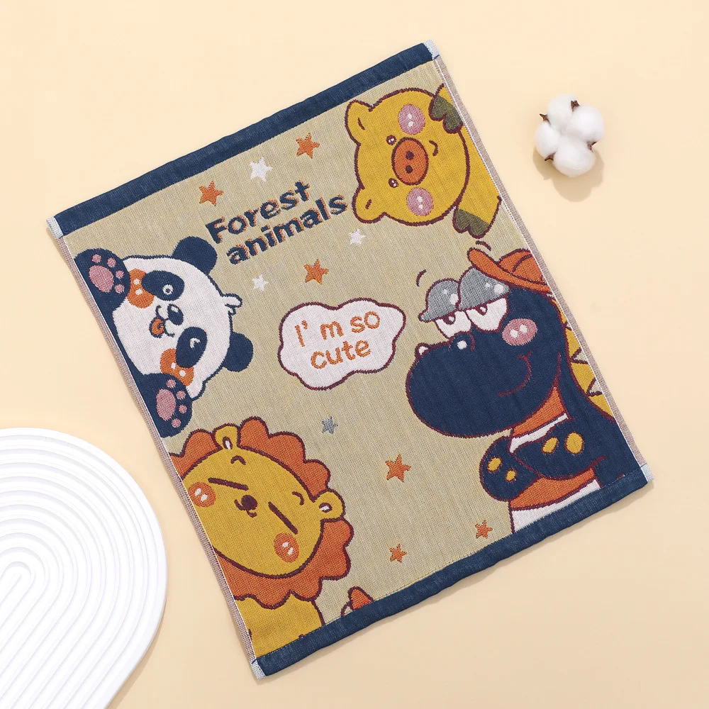 مناشف شاش قطنية كرتونية، مناشف أطباق، زهور، للحمام والمطبخ، 35*40 سم، رقيقة، 4 قطع، 26 أنماط