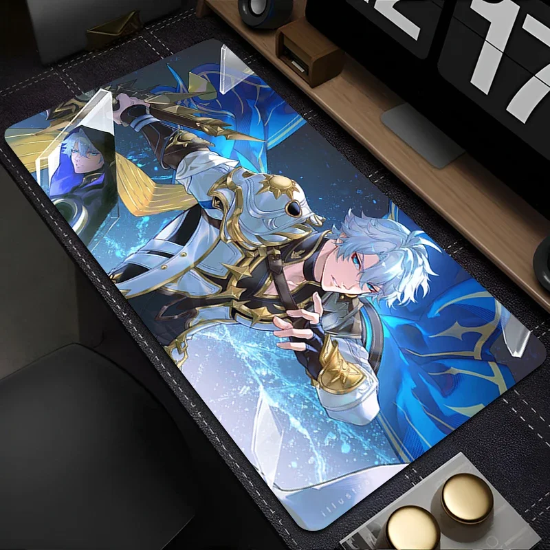 Rubber Mouse Pad Office Laptop Honkai Star Rail HD Print Gamer Mousepad PC Anime Boy Phainon Non Slip Keyboard Pad Cool Desk Mat