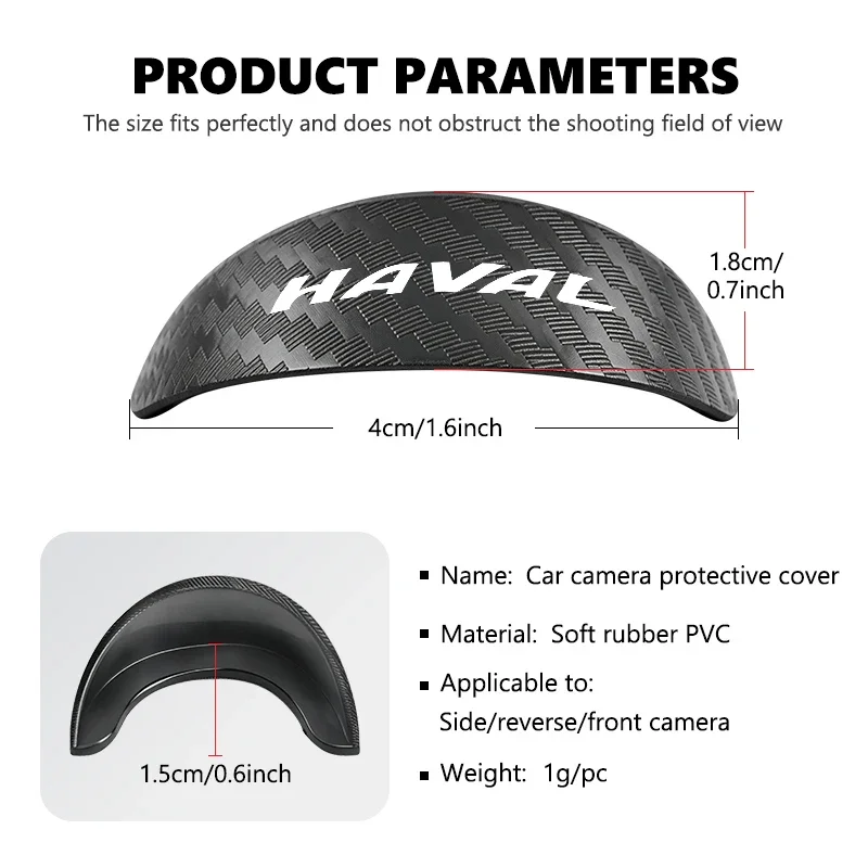 Waterproof PVC Reverse Camera Rain Shield Cover for Haval Dargo H6 H9 M6 F7, Car Rearview Camera Protective Visor Guard