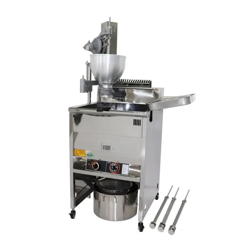 Vertical gas hand-cranked donut machine gas fried snack production line Dornaz commercial equipment cake