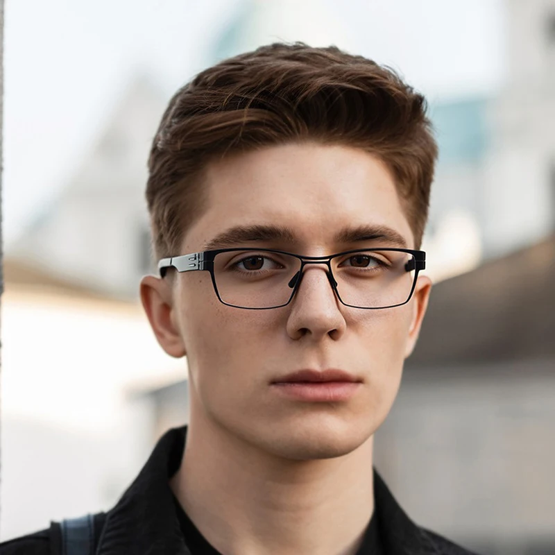 Germany Classic Business Titanium Glasses Frame Men Eyeglasses Square Eyewear Fashion Lawyer Elite Spectacle High Quality 5083