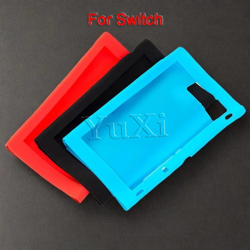 YuXi 1PC For Switch Ultra-thin Silicone Soft Shell Protective Cover Host Silicone Cover Protective Shell All Inclusive Shell