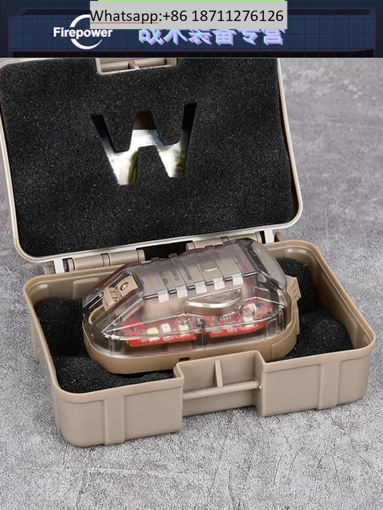 Lampe de casque HEL-STAR hellstar coccinelle signal lampe d'identification de turbure IR stroboscope survie étanche FMA