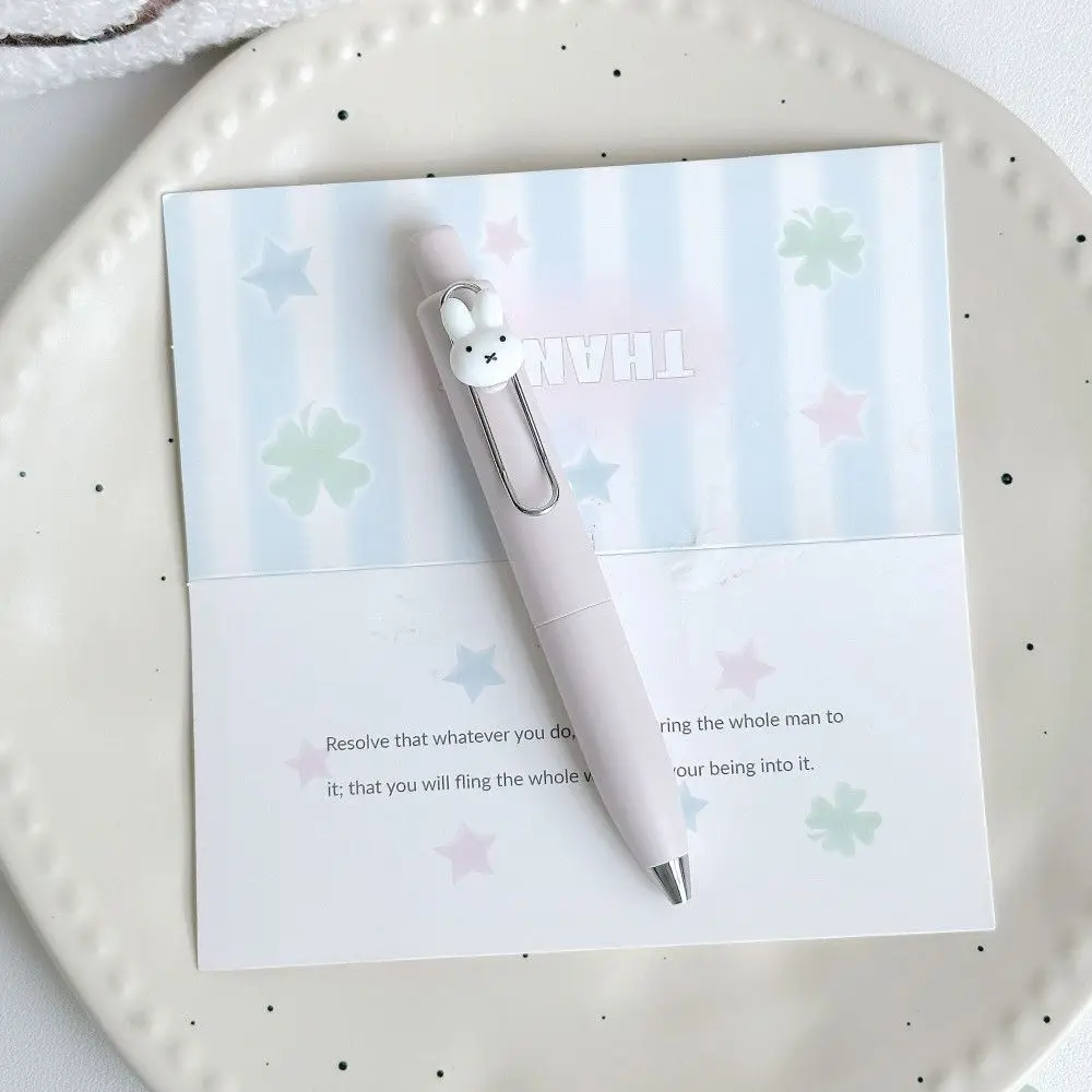 Miffy Mini Chubby Pocket Gelstift, Einziehbarer Schnelltrocknender 0,5mm Neutralstift, Niedlicher Ästhetischer Schülerstift für Prüfungsvorbereitung – Detail 7