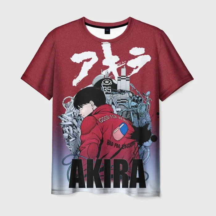 Summer Oversized Clothing Streetwear Tee Japanese Anime Akira Print T Shirt for Men 3D Fashion Harajuku Short Sleeve T-shirt Top