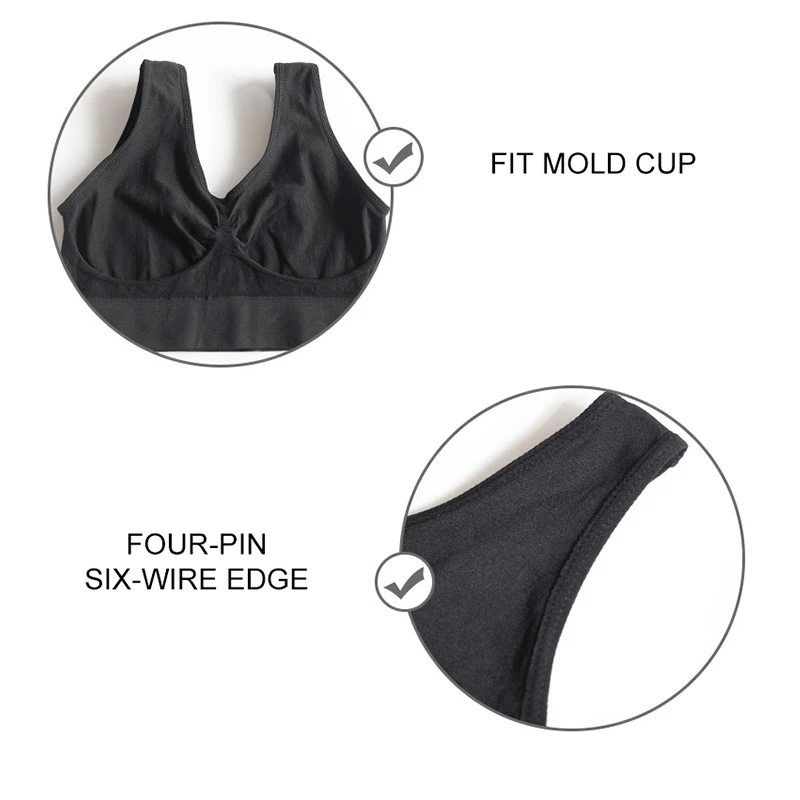 Seamless Bra For Women Push Up Bra Invisible Bralette Breathable Bras Without Bones Wireless With Pads Underwear Plus Size Top