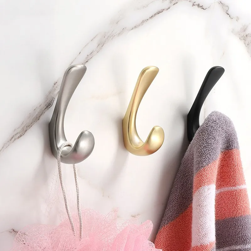 KK&FING Zinc Alloy High-end Coat Hook Gold Entrance Wall Hooks Creative Note Clothes Hook Hanger Hook Decorate Coat Hanger Wall