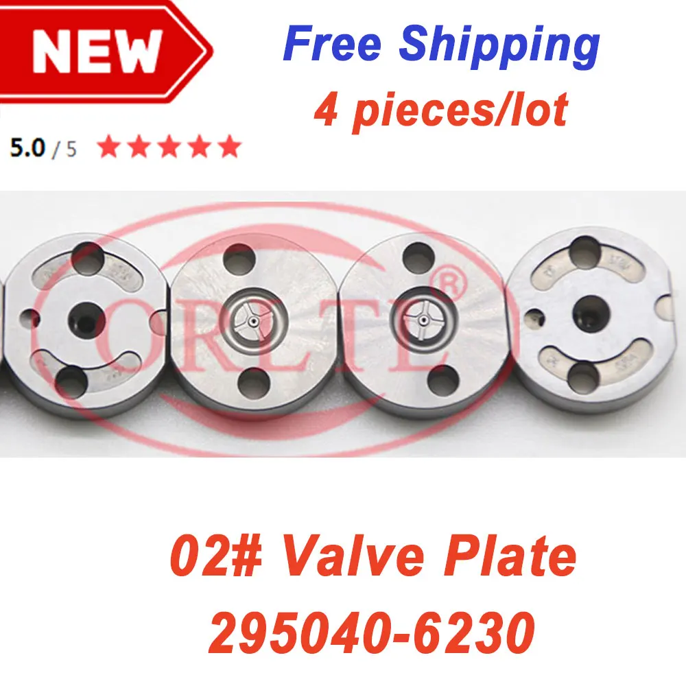 4pcs Free Shipping Injector Control Valve Orifice Plate 02# For Hino 700 Series 10.5D P11C 095000-5212 095000-5213 095000-5214