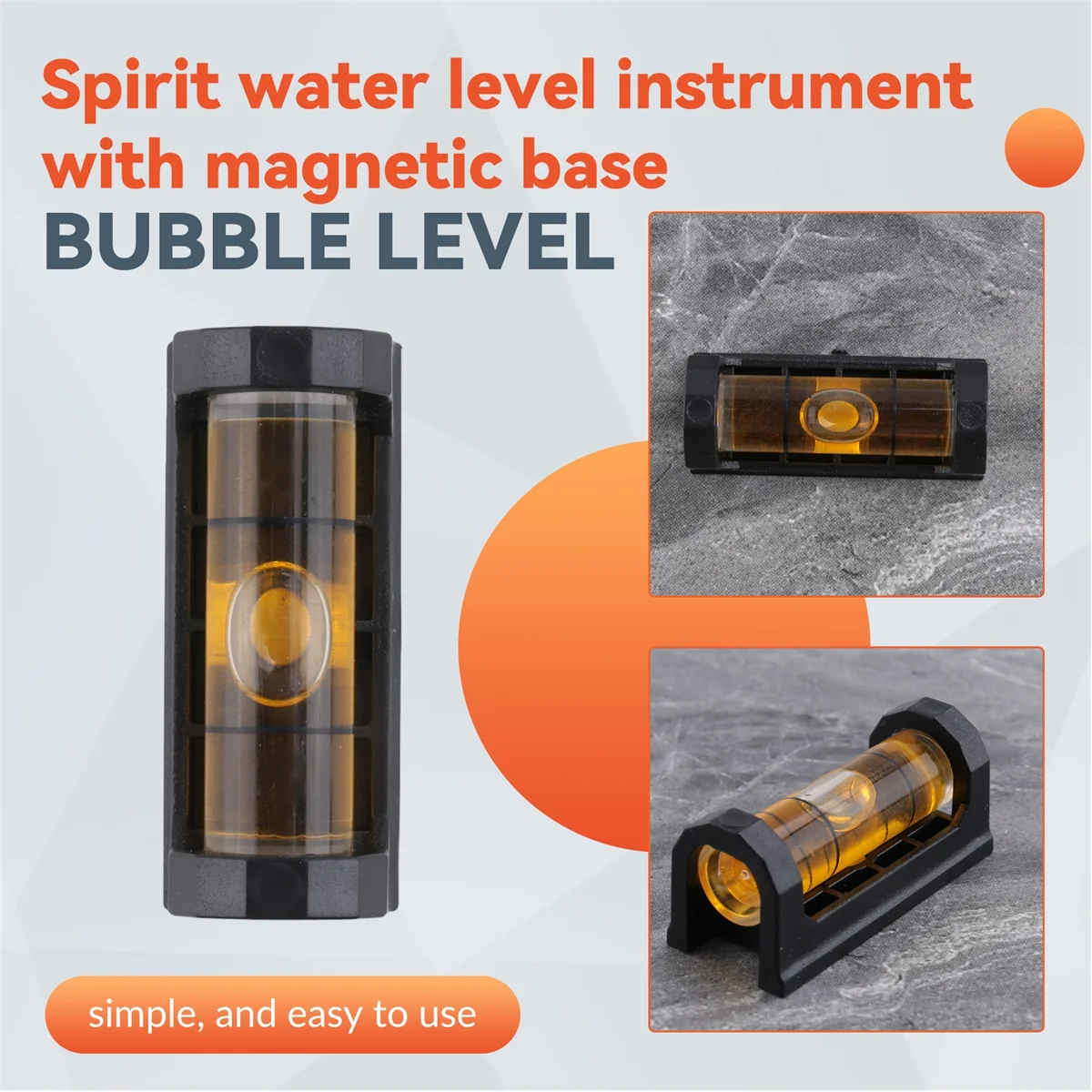 

ABAZJ 3Pcs Magnetic Gunsmith Level Scope Leveling Magnetic Bubble Spirit Levels Leveling Tool