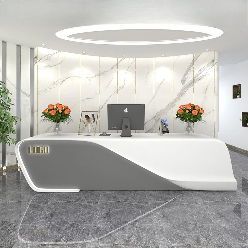 

Clothing Store Checkout Counters Company Hotel Front Desk Reception Service Checkout Counters Beauty Salon Furniture Cajero JT40