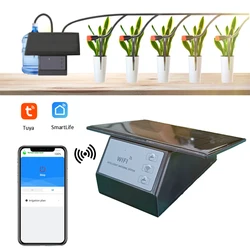 Household WIFI Solar Automatic Irrigation TImer Kit Tuya App Remote Control Watering Tool For Garden Balconi