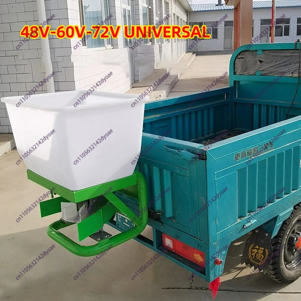 Agricultural fertilizer spreader Seeding machine 12V-48V-72V Electric fertilizer spreader applicator Sprinkle snow melt